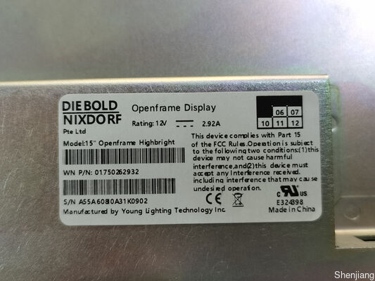 Wincor 1750242978 15インチ LCD 高明るさ 高ライト 285 HB LCD BOX ATM パーツ