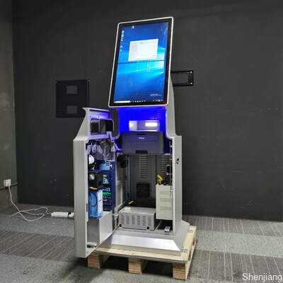 インタラクティブなタッチスクリーンディスプレイ付き 32 インチ Windows キオスクATM