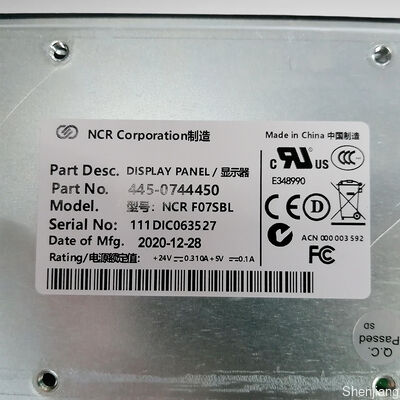 445-0744450 NCR FO7SBL ディスプレイパネル NCR部品リスト