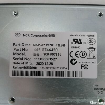 445-0744450 NCR FO7SBL ディスプレイパネル NCR部品リスト