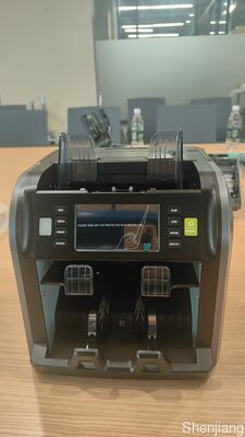 Free Spare Parts Smart 2CIS Handle Rechargeable Banknote Sorter Machine SJ-668L Double Pocket With Serial Number
